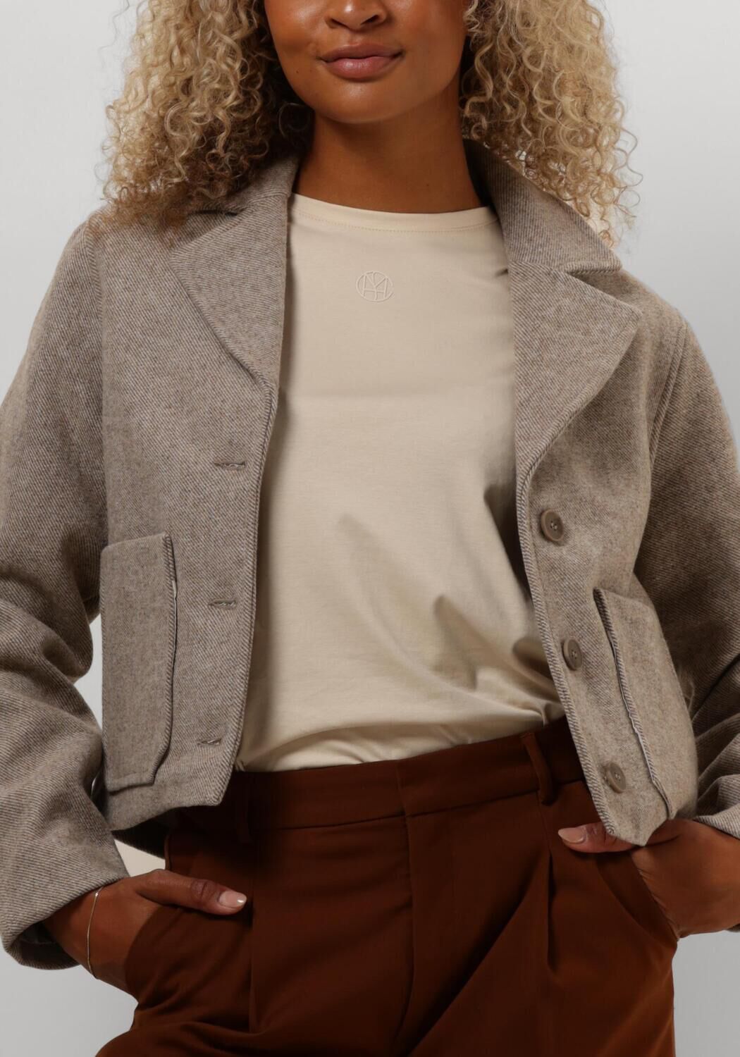 MSCH COPENHAGEN Dames Jassen Mschboone Josia Short Jacket Beige