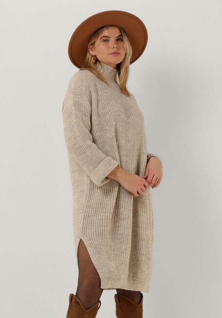 Gebroken wit SUMMUM Mini jurk TUNIC SWEATER ACRYLIC WOOL BLEND KNIT - large