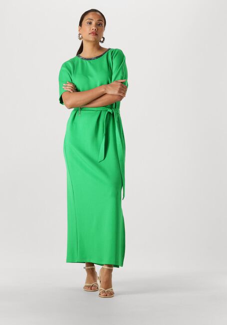 Groene POM AMSTERDAM Maxi jurk DRESS MACY PALM GREEN - large