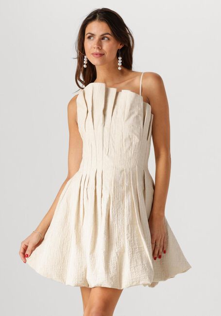 Beige COPENHAGEN MUSE Mini jurk BRINDA DRESS - large