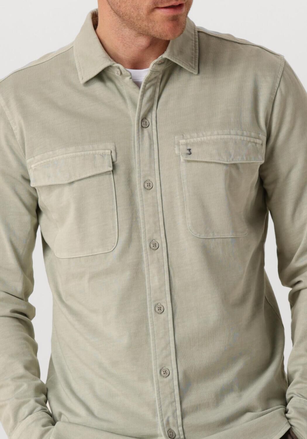 BUTCHER OF BLUE Heren Overshirts Finn Pocket Jersey Overshirt Groen