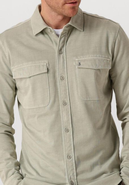 Groene BUTCHER OF BLUE Overshirt FINN POCKET JERSEY OVERSHIRT - large