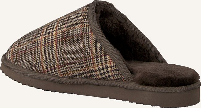 Bruine WARMBAT Pantoffels CLASSIC CHECK Bruine WARMBAT Pantoffels CLASSIC CHECK - large