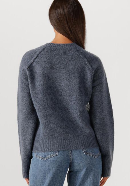 Blauwe WITHBLACK Trui WBLANDREA LS CROPPED PULLOVER - large