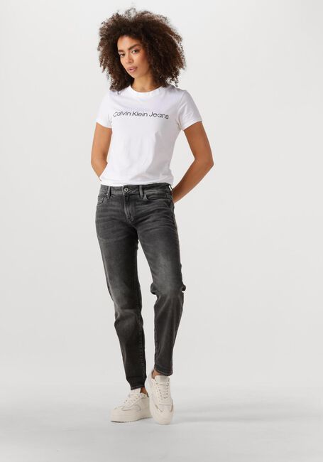 Witte CALVIN KLEIN T-shirt CORE INSTIT LOGO SLIM FIT TEE - large