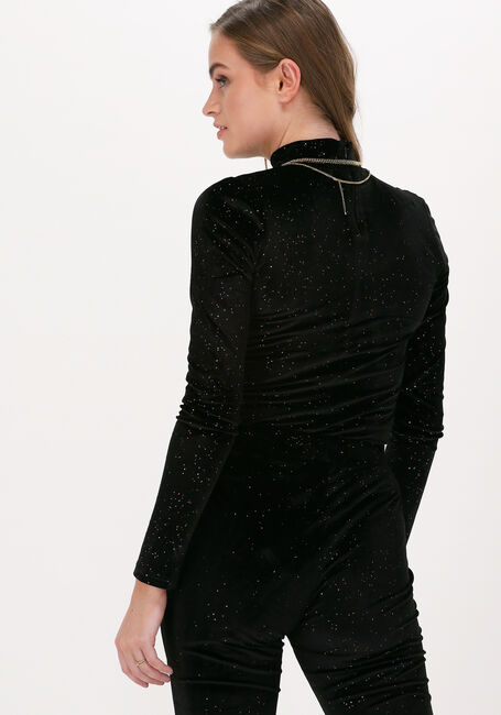 Zwarte COLOURFUL REBEL Top NEYO VELVET MULTI GLITTER DOTS - large