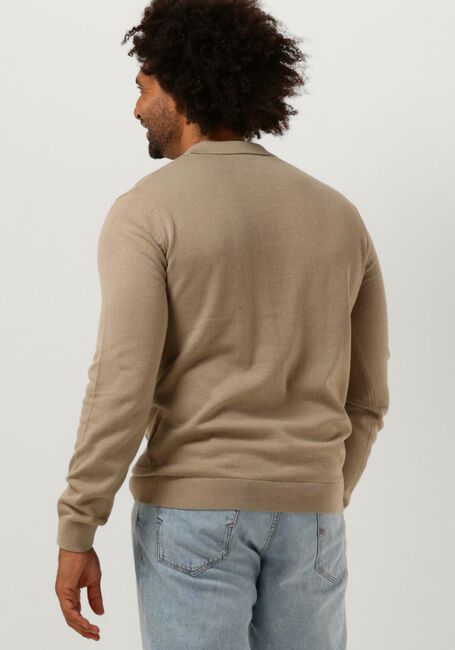 Zand SELECTED HOMME Trui SLHREG-DAN KNIT LS POLO O - large