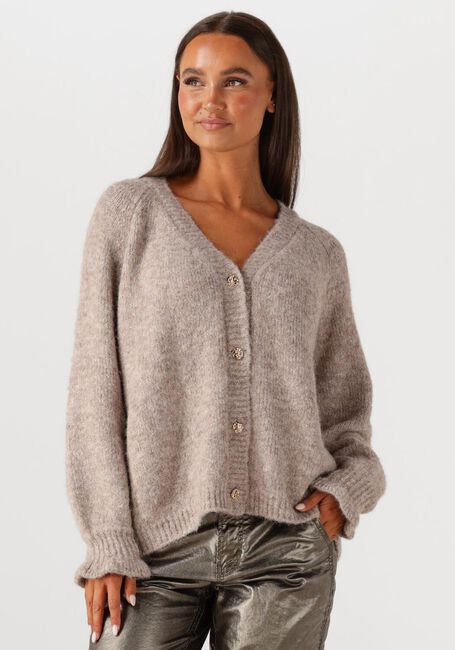 Bruine SUMMUM Vest CARDIGAN COZY MELANGE LUREX KNIT - large