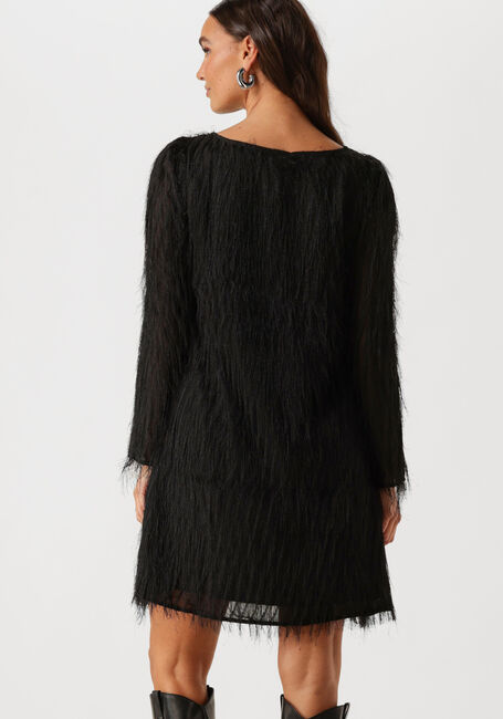 Zwarte Y.A.S. Mini jurk YASDIA LS BOATNECK DRESS - large