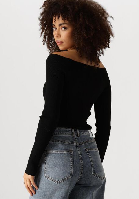 Zwarte CATWALK JUNKIE Tops & T-shirts RIB V-NECK KNIT - large
