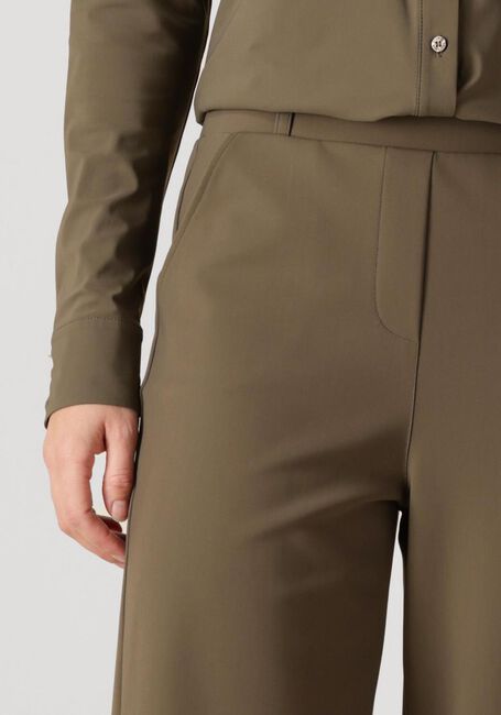 Olijf STUDIO ANNELOES Wijde broek LEXIE BONDED TROUSERS - large