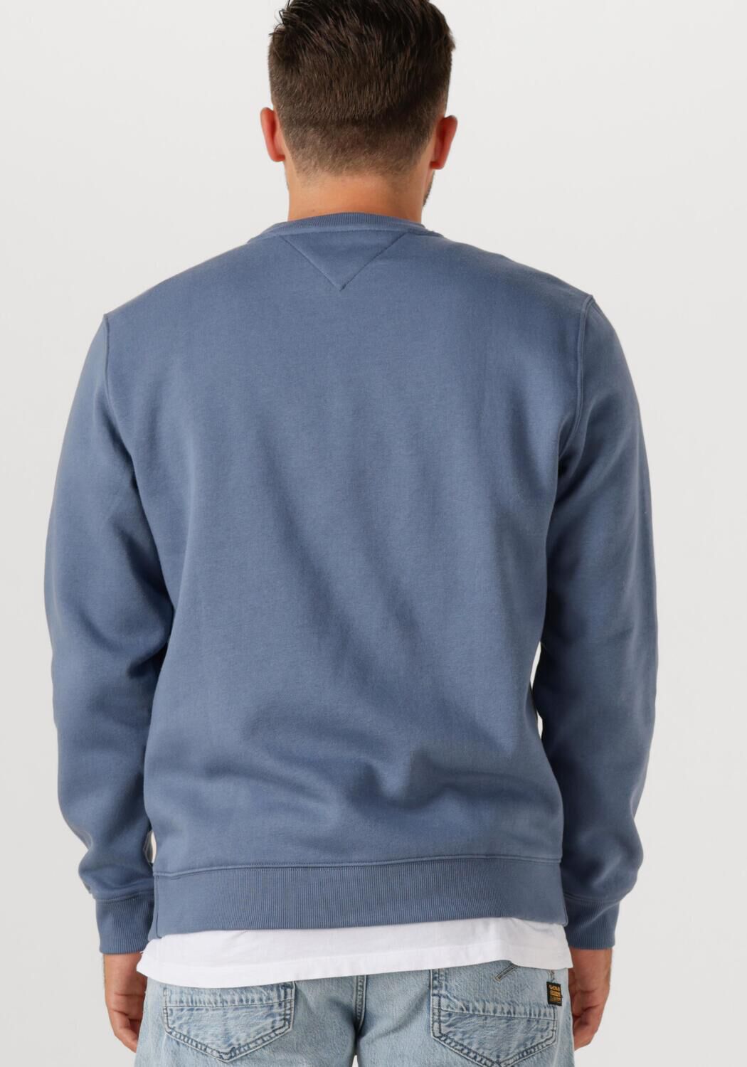 TOMMY JEANS Heren Truien & Vesten Tjm Reg S Flag Crew Ext Blauw