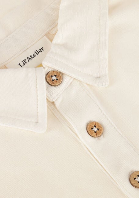 Ecru LIL' ATELIER Polo NMMFUNDO LS SLIM TOP LIL Ecru LIL' ATELIER Polo NMMFUNDO LS SLIM TOP LIL - large