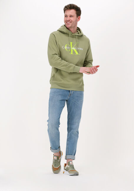 Groene CALVIN KLEIN Sweater SEASONAL MONOGRAM REGULAR - large