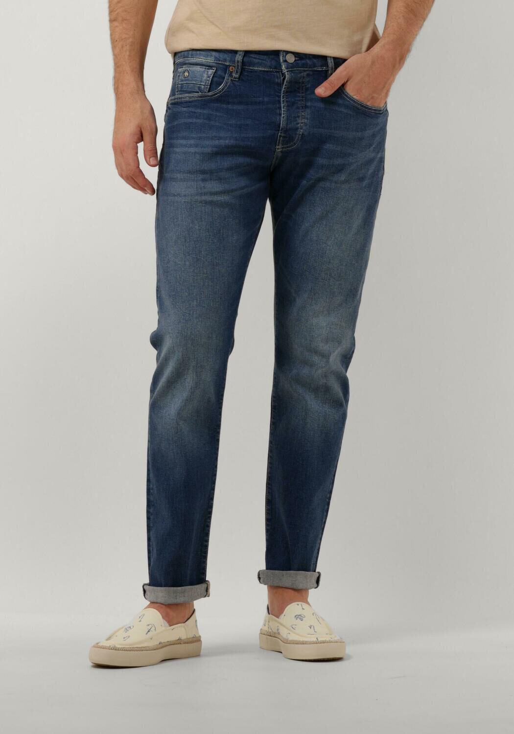 SCOTCH & SODA Heren Jeans Ralston Regular Slim Jeans Spring Sings Blauw