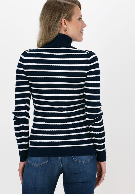 Donkerblauwe TOMMY HILFIGER Trui TH ESS CABLE ROLL-NK SWEATER L - large