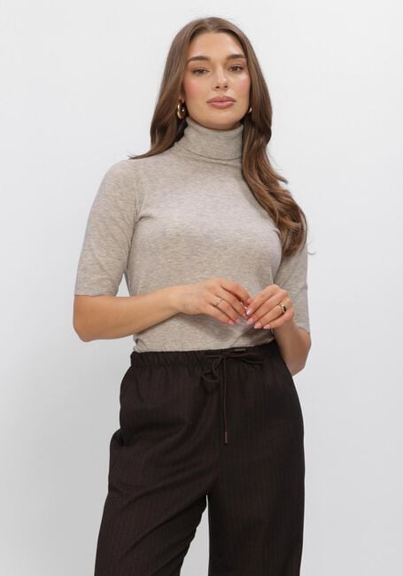 Beige BOII STUDIOS Top AKSA T-NECK KNIT - large