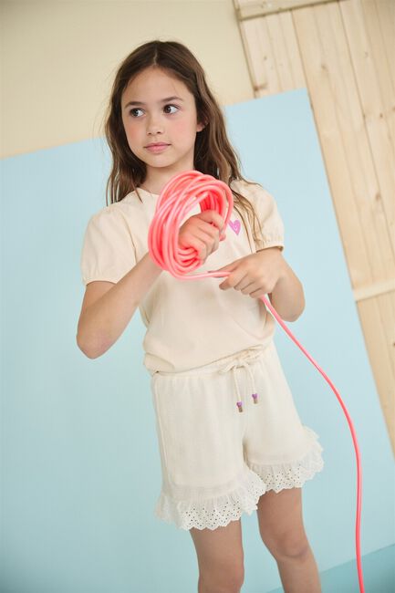 Creme NONO Korte broek SARA STRUCTURED SHORT Creme NONO Korte broek SARA STRUCTURED SHORT - large