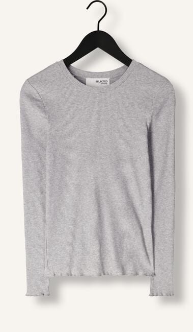 Grijze SELECTED WOMEN Tops & T-shirts ANNA LS CREW NECK TEE S Grijze SELECTED WOMEN Tops & T-shirts ANNA LS CREW NECK TEE S - large