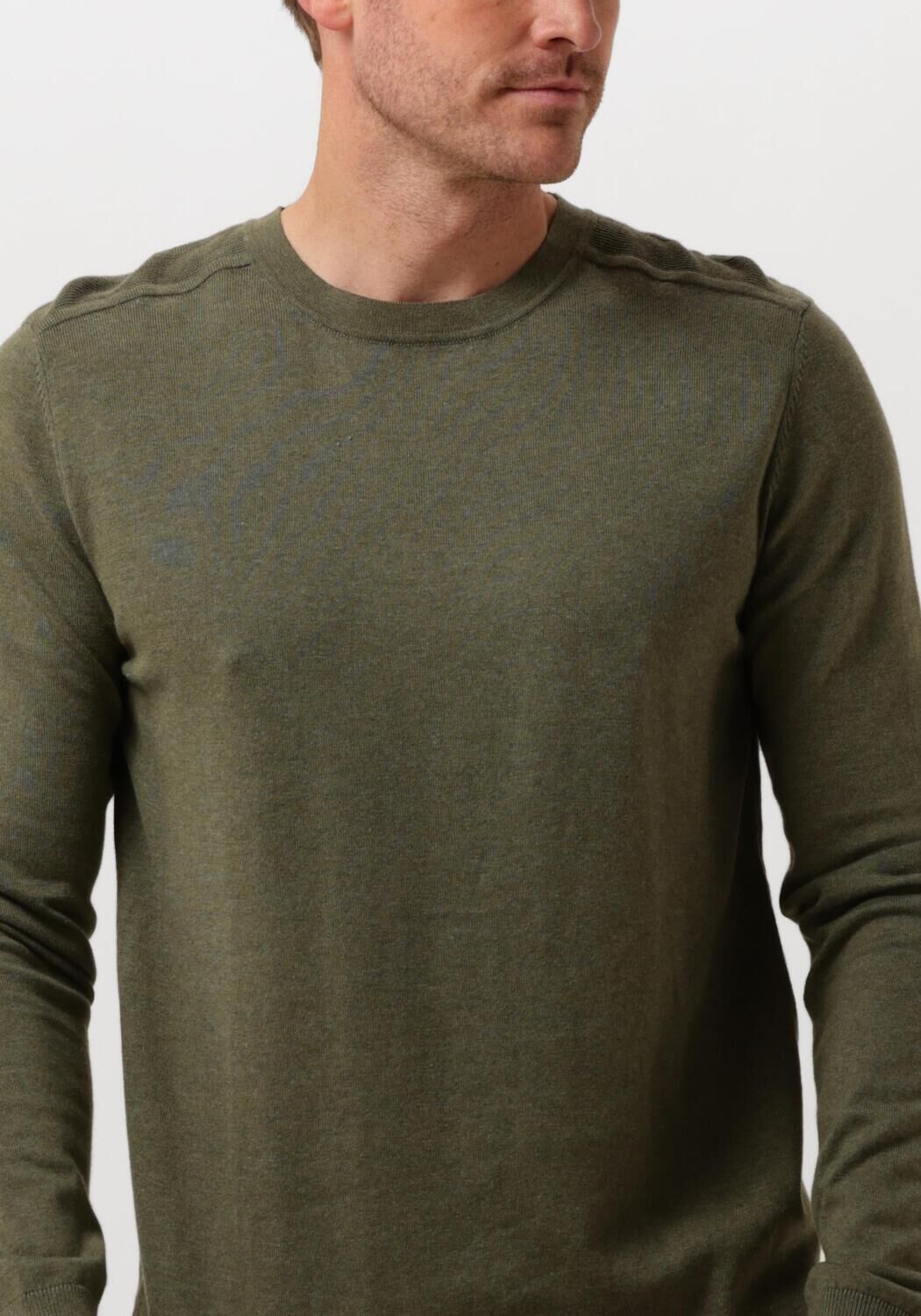 SELECTED HOMME Heren Truien & Vesten Slhberg Crew Neck Noos Groen