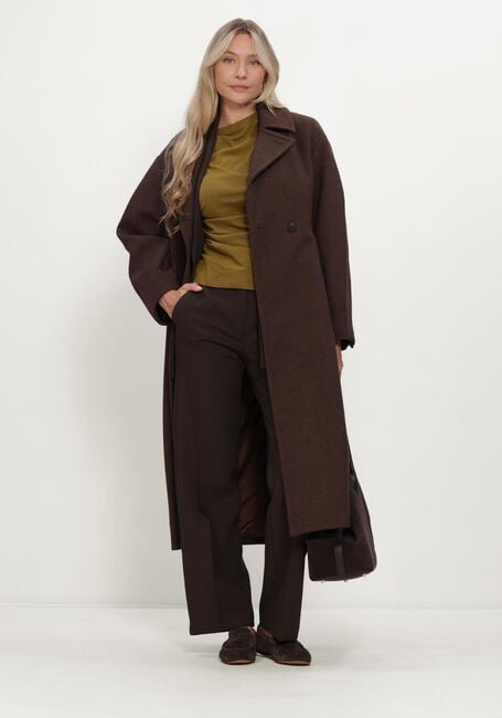 Bruine SELECTED WOMEN Mantel SLWVALERIE WOOL BLEND COAT - large