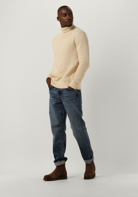 Creme SELECTED HOMME Coltrui REMY LS KNIT ALL STU ROLL NECK W CAMP - large