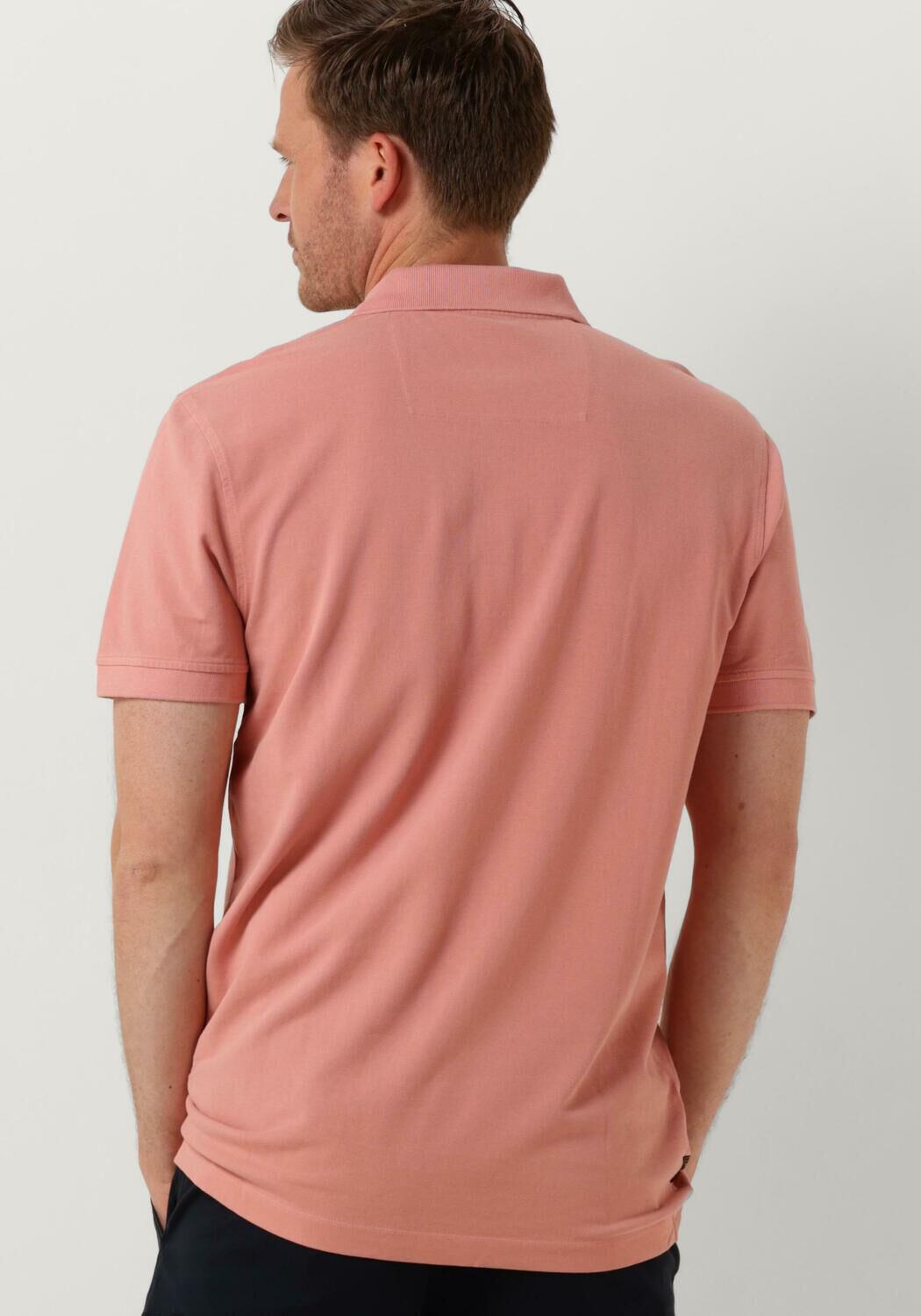 PME LEGEND Heren Polo's & T-shirts Short Sleeve Polo Pique Garment Dye Roze