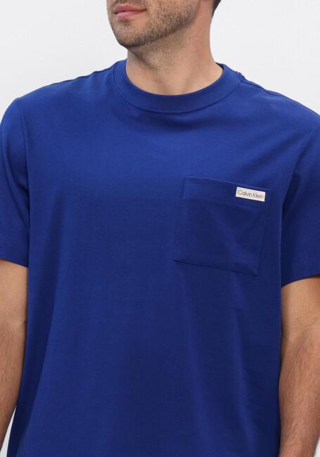 Blauwe CALVIN KLEIN T-shirt SS 20S JERSEY EASY COIN POCKET T - large