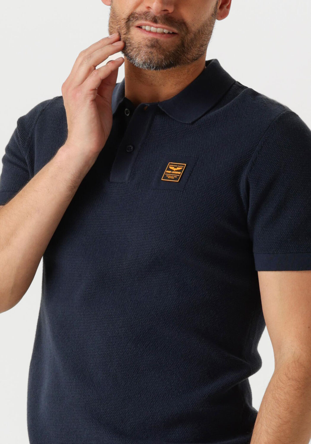 PME LEGEND Heren Polo's & T-shirts Short Sleeve Polo Cotton Blauw