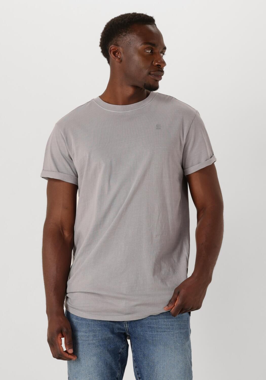 G-STAR RAW Heren Polo's & T-shirts Lash R T S\s Grijs