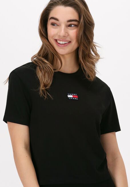 Zwarte TOMMY JEANS T-shirt TJW TOMMY CENTER BADGE TEE - large