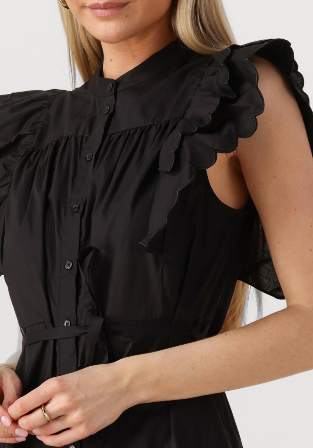 OBJECT Dames Jurken Objhope Chinna Re S s Long Dress Zwart