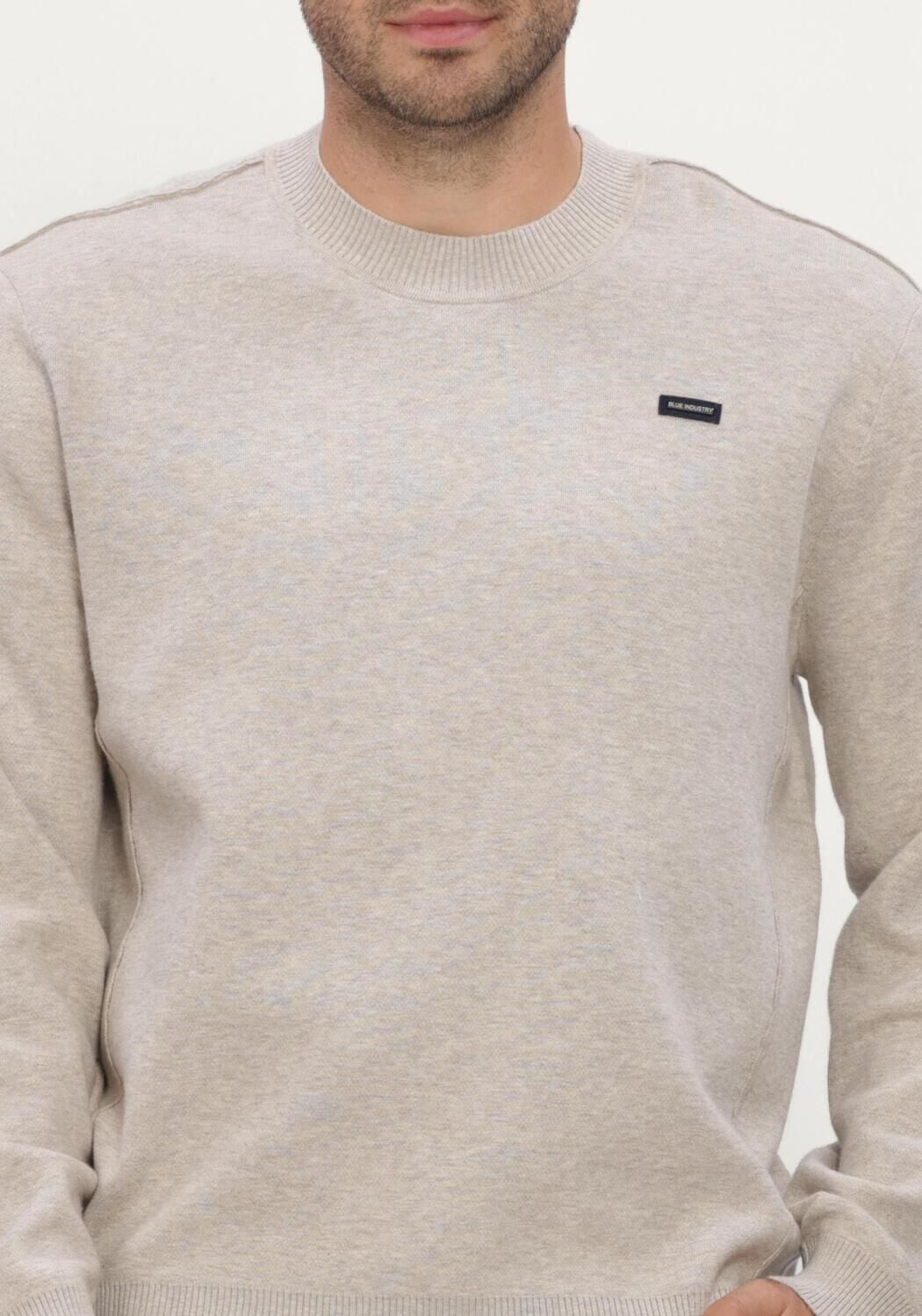 BLUE INDUSTRY Heren Truien & Vesten Knitwear Beige