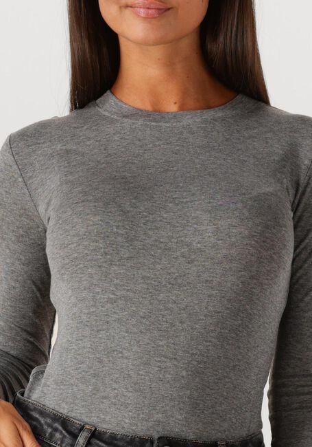 Grijze WITHBLACK Top WBLJOSEFINE LS TEE - large
