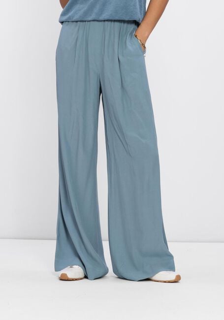 Blauwe BY-BAR Wijde broek BENJI VISCOSE PANTS - large