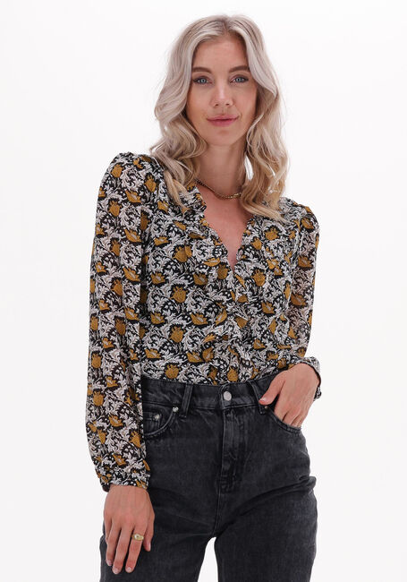 Gele COLOURFUL REBEL Blouses CHELSEA PAISLEY FLOWER RUFFLE BLOUSE - large