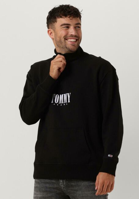 Zwarte TOMMY JEANS Trui TJM RLXD AUTHENTIC HALF ZIP - large