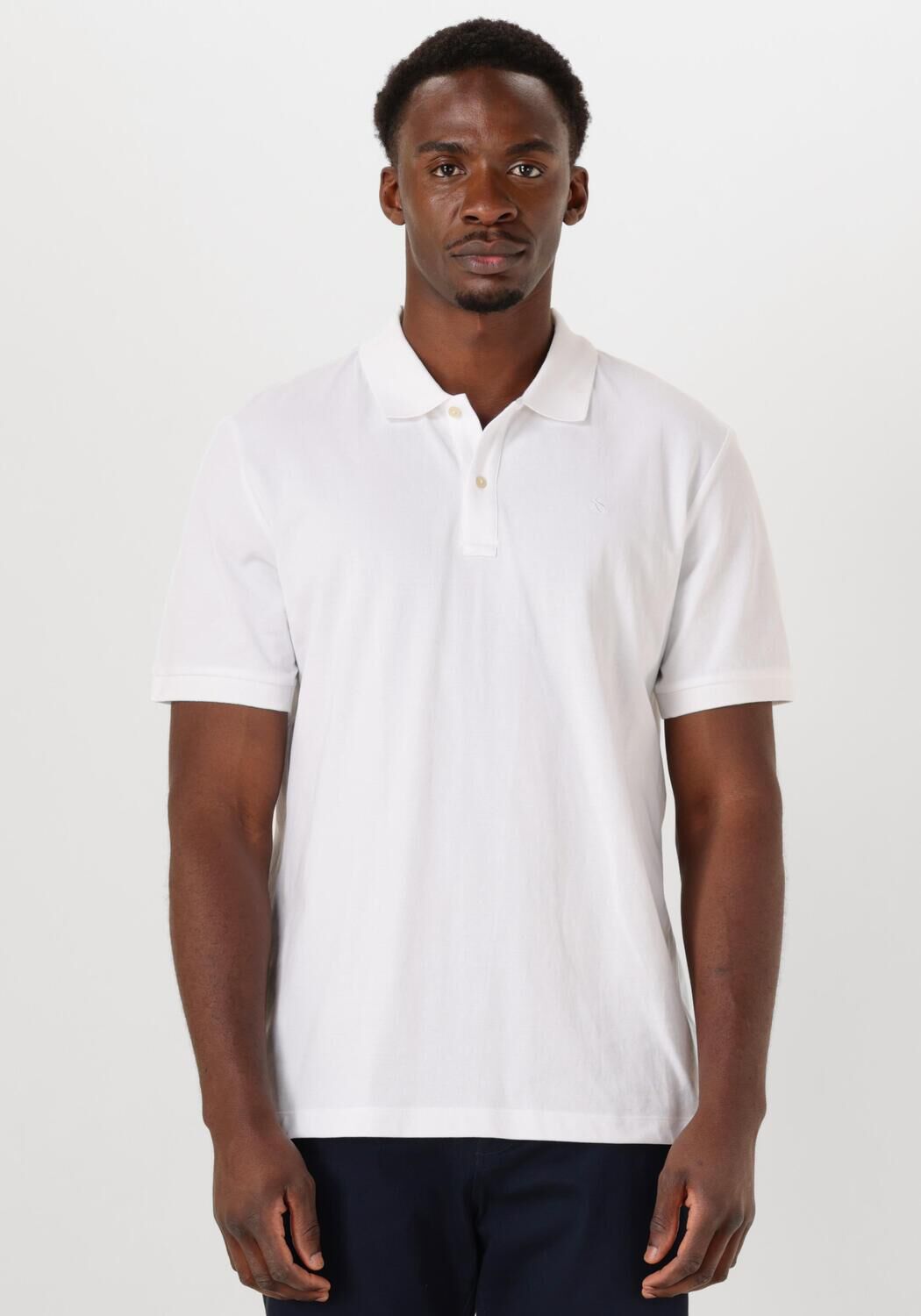 SCOTCH & SODA Heren Polo's & T-shirts Logo Pique Polo Wit