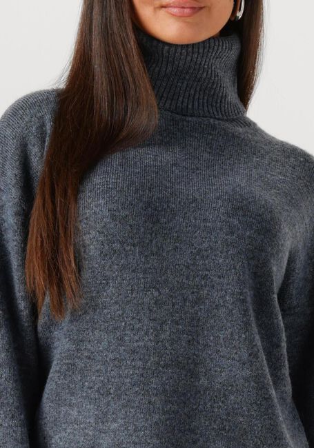 Donkerblauwe WITHBLACK Trui WBLALVA LONG ROLL NECK SWEATER - large