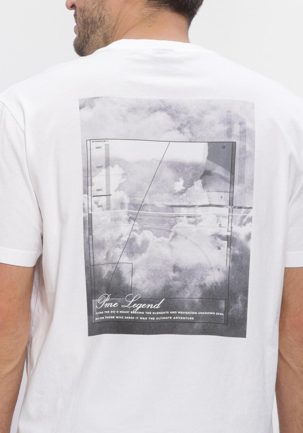 Witte PME LEGEND T-shirt SHORT SLEEVE R-NECK JERSEY DIGITAL COMFORT - large