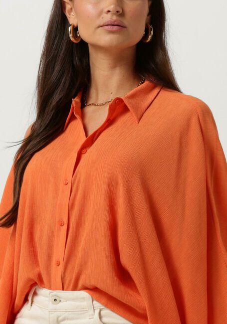 Oranje ANOTHER LABEL Blouses BOBBY SHIRT L/S - large