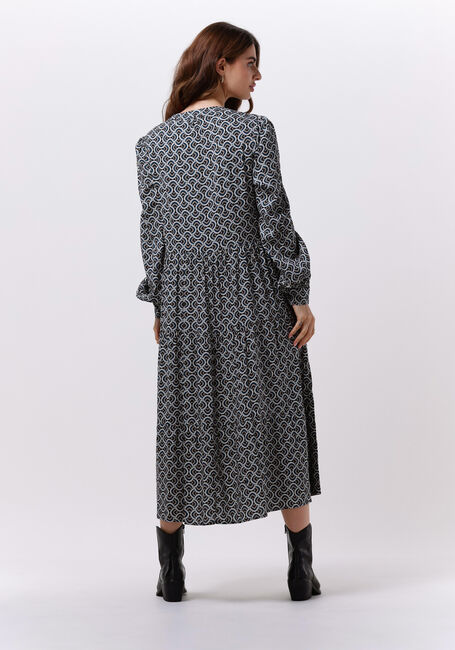 Blauwe DEA KUDIBAL Maxi jurk CATHRIN (V) - DRESS WITH BALLOON SLEEVES - large