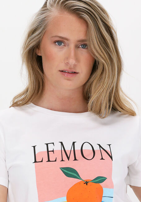 Witte NEO NOIR T-shirt PARVA FRUIT TEE - large