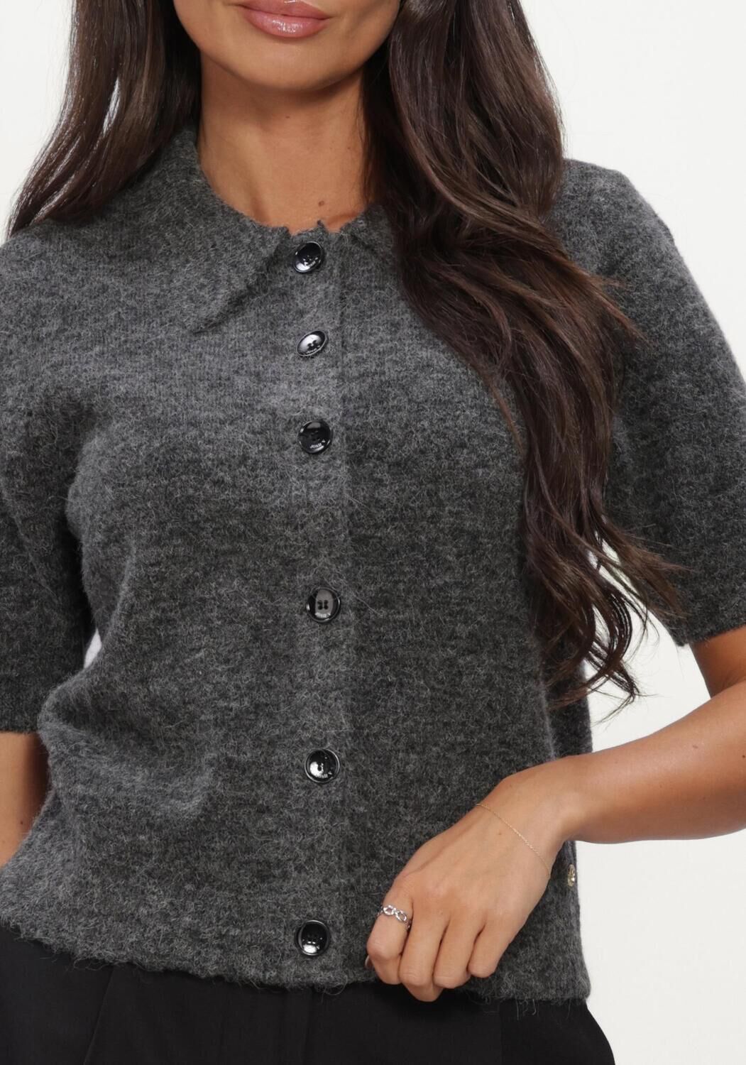 Antraciet JOSH V Vest ANISE CARDIGAN - large