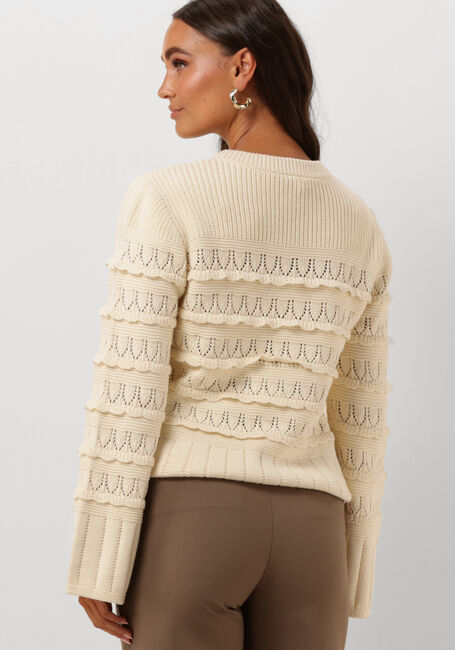 Beige Y.A.S. Trui YASTIMU LS KNIT PULLOVER - large