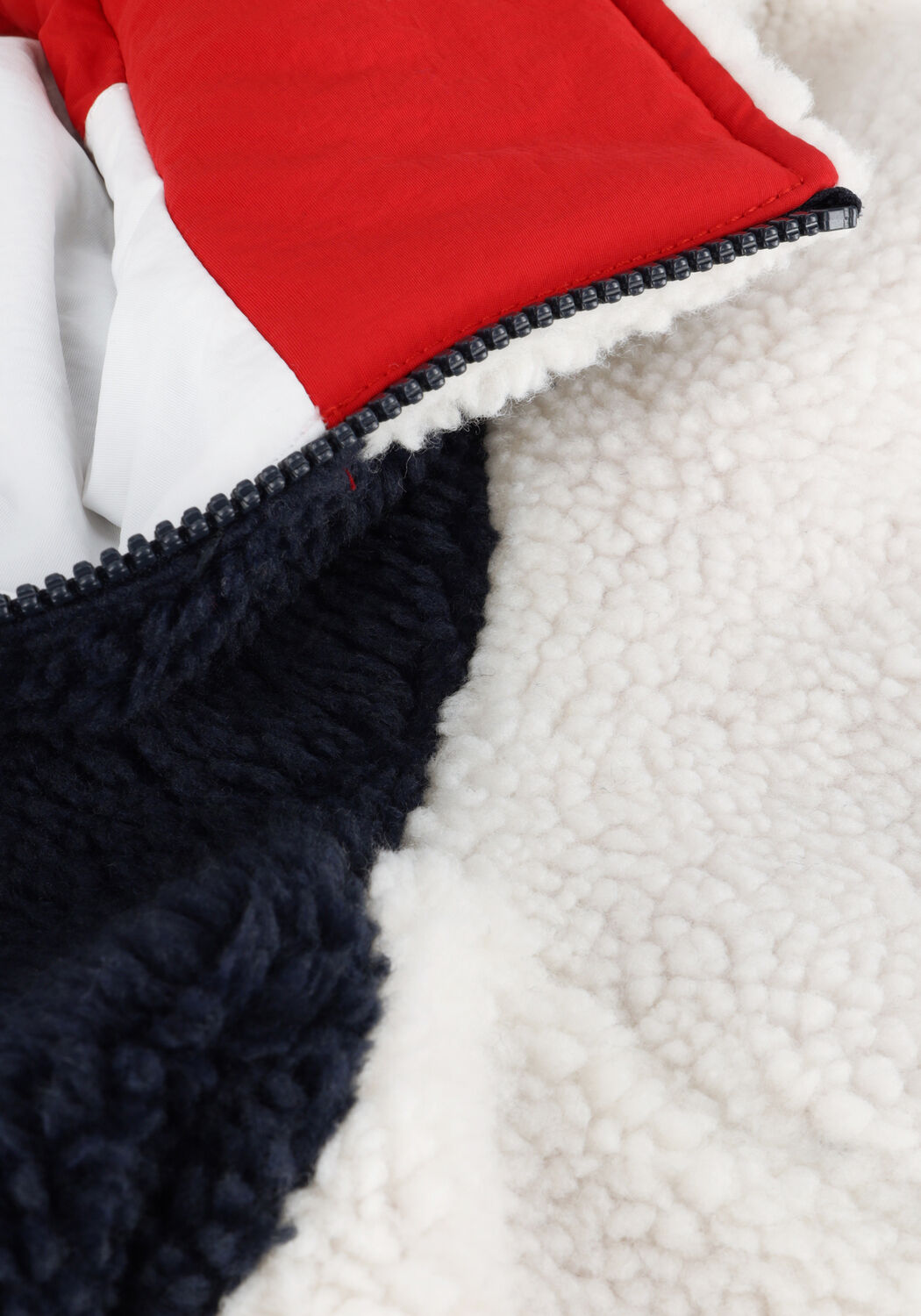 Blauwe TOMMY JEANS Jack TJM REVERSIBLE SHERPA JACKET - large