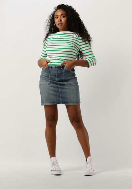 Groene TOMMY HILFIGER Tops & T-shirts NEW CODY SLIM BOAT-NK 3/4 SLEEVE - large