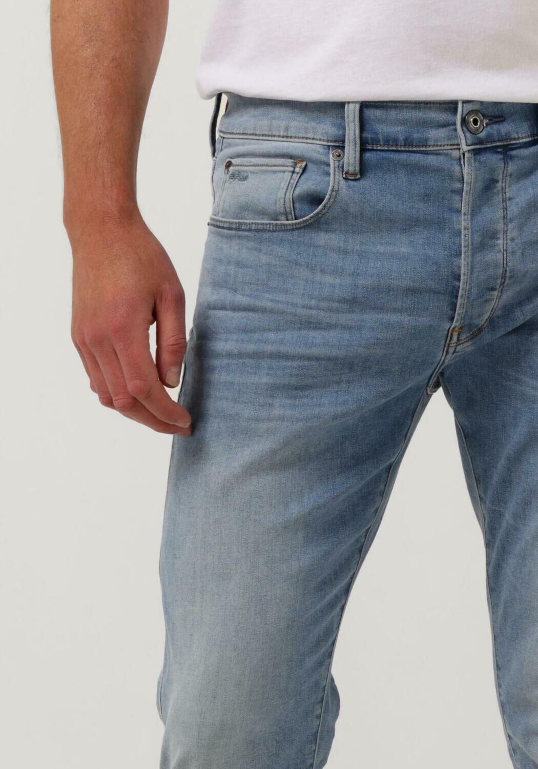 blauwe g star raw slim fit jeans 3301 slim