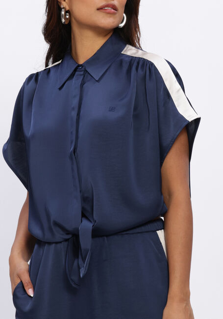 Blauwe DANTE6 Blouses SIREN TIE KNOT SHIRT - large