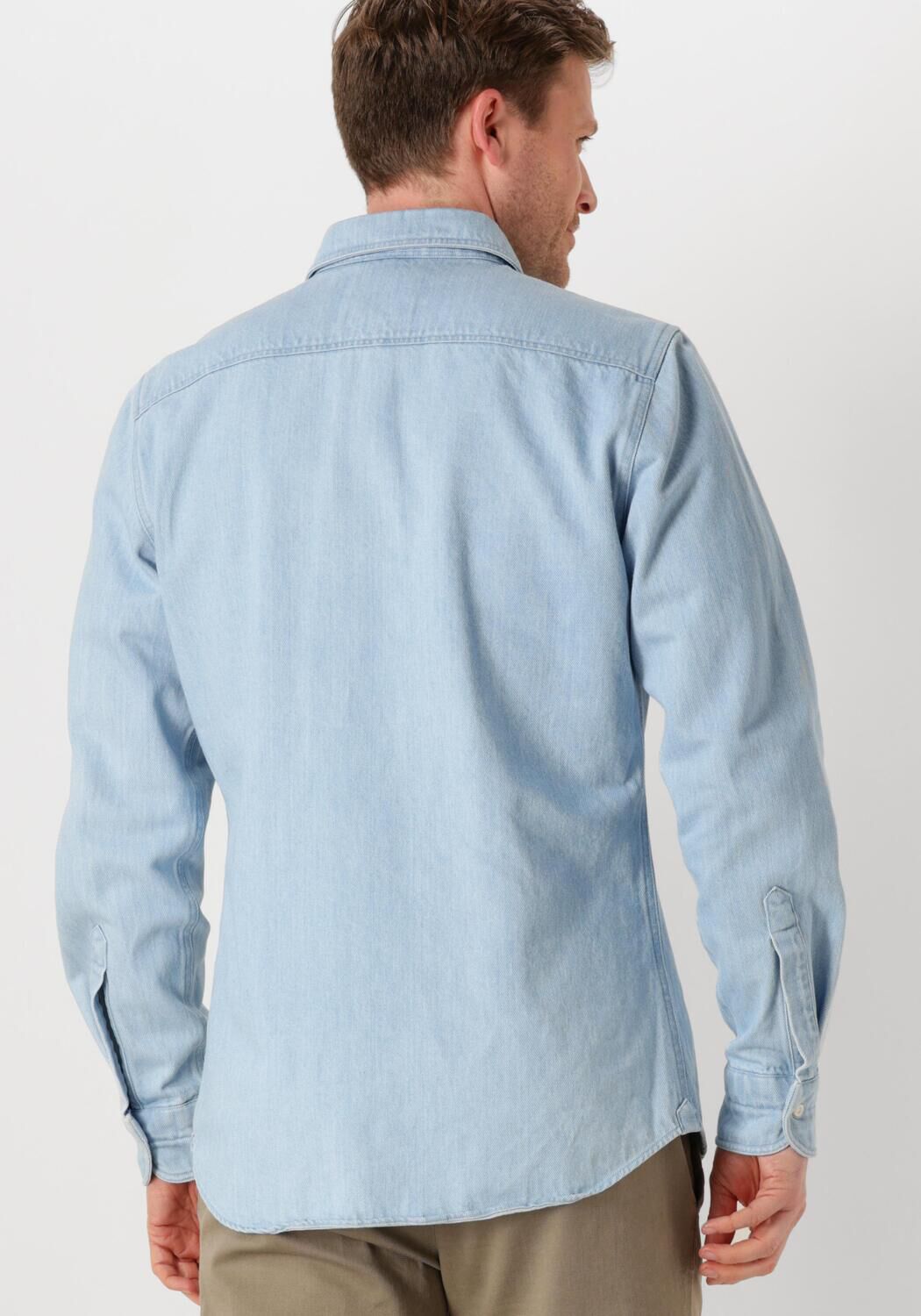 PROFUOMO Heren Overshirts Overshirt Denim Light Blauw
